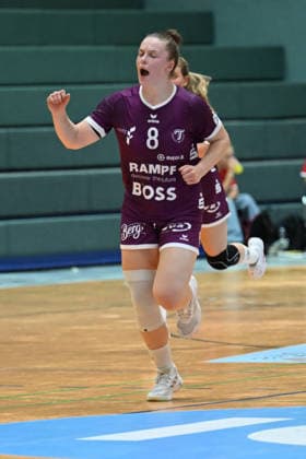 September 30, 2026, GER, Handball, Women, DHB Cup, 2026–2027 Season, Matchday 2, HSV Solingen Gräfrath 76 vs. TuS Metzingen Ida Petzold TuS Metzingen 8, goal celebration, cheering, victory lap, Solingen Klingenhalle, North Rhine-Westphalia, Germany Copyright: xNordphoto Meuterx