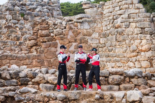AUTO - WRC, Motorsport Rallye, WM - RALLY ITALIA SARDEGNA 2026 EVANS Elfyn, MARTIN Scott, TOYOTA GR Yaris Rally1, portrait, SOLBERG Oliver, EDMONDSON Elliott, TOYOTA GR Yaris Rally1, portrait, PAJARI Sami, SALMINEN Marko, TOYOTA GR Yaris Rally1, portrait during the 2026 Rally Italia Sardegna, 13th round of the 2026 WRC World Rally Car Championship, from October 1 to 4, 2026 at Alghero, Italy - AlgheroItaly Copyright: xNikosxKatikisx