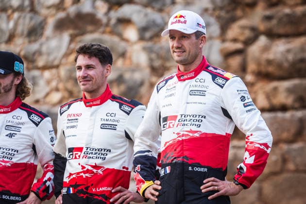 AUTO - WRC, Motorsport Rallye, WM - RALLY ITALIA SARDEGNA 2026 OGIER SÃ bastien, LANDAIS Vincent, TOYOTA GR Yaris Rally1, portrait during the 2026 Rally Italia Sardegna, 13th round of the 2026 WRC World Rally Car Championship, from October 1 to 4, 2026 at Alghero, Italy - AlgheroItaly  Copyright: xNikosxKatikisx