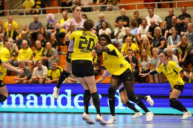 GER, BVB Borussia Dortmund Handball vs. SV Union Halle Neustadt, Handball, DHB Women s Cup, 2026–2027 Season, September 30, 2026,Lea Gruber, SV Union Halle Neustadt (GER), BVB Borussia Dortmund Handball vs. SV Union Halle Neustadt, Handball, DHB Women’s Cup, 2026–2027 Season, September 30, 2026, Dortmund Copyright: xEibner-Pressefoto JavadxMohammadpourx EP_JMR