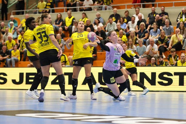 GER, BVB Borussia Dortmund Handball vs. SV Union Halle Neustadt, Handball, DHB Women s Cup, 2026–2027 Season, September 30, 2026,Lea Gruber, SV Union Halle Neustadt (GER), BVB Borussia Dortmund Handball vs. SV Union Halle Neustadt, Handball, DHB Women’s Cup, 2026–2027 Season, September 30, 2026, Dortmund Copyright: xEibner-Pressefoto JavadxMohammadpourx EP_JMR