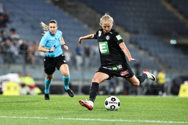 SOCCER - WEC, Sturm vs Wolfsburg GRAZ,AUSTRIA,30.SEP.26 - SOCCER - UEFA Women s Europa Cup, qualification, SK Sturm Graz vs VfL Wolfsburg. Image shows Sara Pavlovic (Sturm).  GEPAxpictures xChrisxBauer