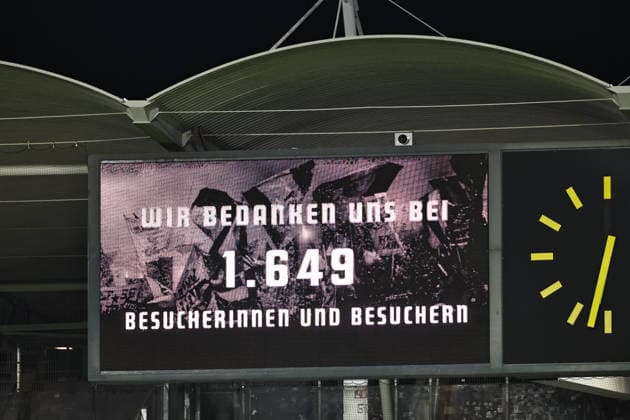 SOCCER - WEC, Sturm vs Wolfsburg GRAZ,AUSTRIA,30.SEP.26 - SOCCER - UEFA Women s Europa Cup, qualification, SK Sturm Graz vs VfL Wolfsburg. Image shows official attendance.  GEPAxpictures xChrisxBauer