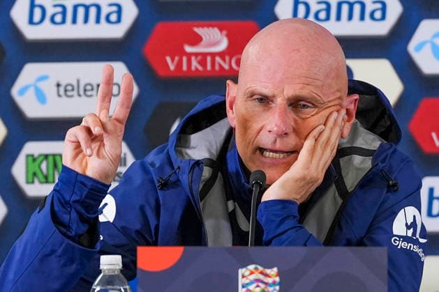 Soccer, Nations League: Wales vs. Norway, Nations League: Cardiff, Wales, September 30, 2026. National team manager Stale Solbakken during a press conference before training at Cardiff City Stadium the day before the match against Wales. Photo by Lise Aserud, NTB, Cardiff, Wales. EDITORIAL USE ONLY. RESTRICTED USE FOR BETTING COMPANIES.  Copyright: xLisexAserudx xNTBx