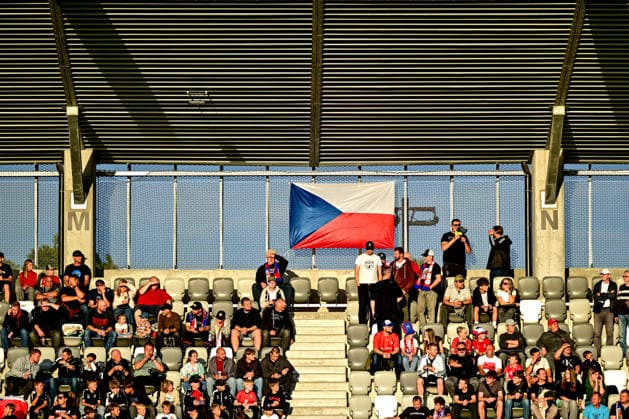Czech fans during the UEFA Under-21 European Football Championship qualifier Group B match Czechia vs Bulgaria, Hradec Kralove, Czech Republic, September 30, 2026. (CTKxPhoto DavidxTanecek) CTKPhotoP2026093008111  CTKPhotoP2026093008111