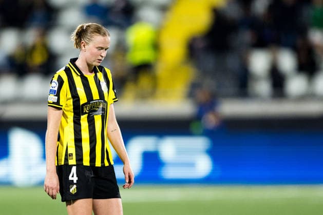 September 30, 2026: Emma Östlund of Häcken looks dejected during the Women’s Champions League soccer match between Häcken and Juventus on September 30, 2026 in Gothenburg. Photo by Michael Erichsen, BILDBYRAN COP 89 MI1032 soccer football fotball UEFA Women s Champions League Häcken Juventus women s BBENG soccer football fotball UEFA Women s Champions League Häcken Juventus women s BBENG dejected  Copyright: MICHAELxERICHSEN BB260930MI075