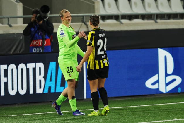GOTHENBURG, SWEDEN 20260930 Häcken s Hanna Karlsson after Wednesday s UEFA Women s Champions League soccer match between BK Häcken and Juventus FC at Bravida Stadium, GOTHENBURG, SWEDEN x9200x  Copyright: xAdamxIhse TTx WOMENS CHAMPIONS LEAGUE HURRICANE - JUVENTUS