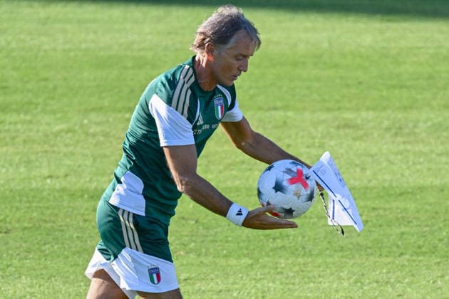SOCCER - UEFA Nations League - TEAM ITALY - TRAINING Photo by IPA ABACAPRESS.COM89151713 - Italy s head coach Roberto Mancini during TEAM ITALY - TRAINING, a UEFA Nations League soccer match in Florence, Italy, on September 30, 2026 Florence Italy  Copyright: xIPAxSport ABACAx
