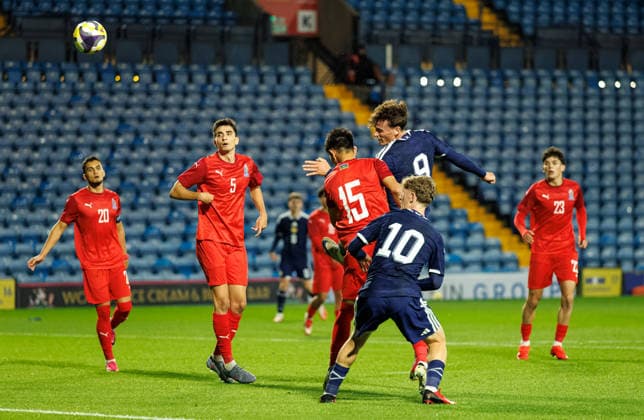 30.09.2026 Scotland U21, U 21 v Azerbaijan: Barney Stewart scores for Scotland  Copyright: xWilliexVassx NINTCHDBPICT001112376141