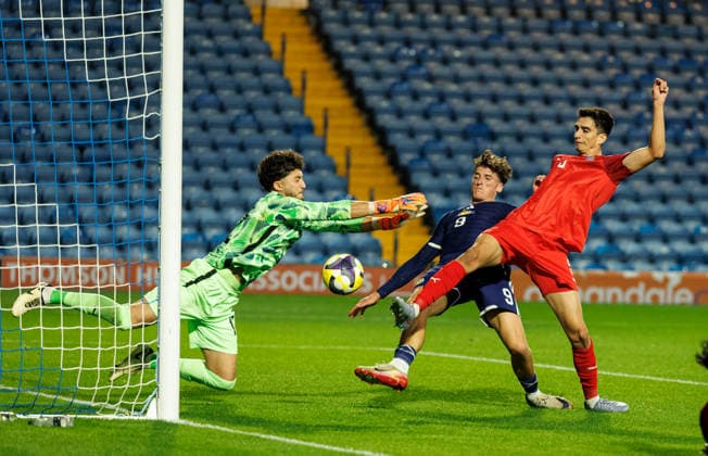 30.09.2026 Scotland U21, U 21 v Azerbaijan: Barney Stewart scores the second goal  Copyright: xWilliexVassx NINTCHDBPICT001112376895