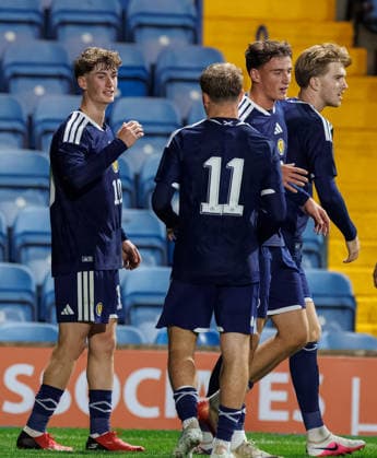 30.09.2026 Scotland U21, U 21 v Azerbaijan: James Wilson with Scotlan d third goal  Copyright: xWilliexVassx NINTCHDBPICT001112377643