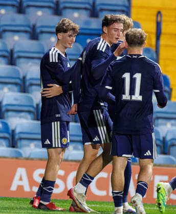 30.09.2026 Scotland U21, U 21 v Azerbaijan: James Wilson with Scotland s. third goal  Copyright: xWilliexVassx NINTCHDBPICT001112377714