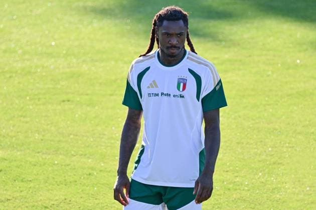 foto IPP lisa guglielmi Coverciano - Firenze 30-09-2026 Raduno della Nazionale di Calcio dell Italia nella foto Moise Kean (Italia) italy photo press world copyright italy ITALY  Copyright: xR4924_italyphotopressx