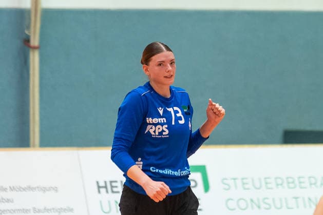 Liv Stine Eckhardt of HSV Solingen Graefrath, 73, celebrates another strong defensive performance: HSV Solingen Graefrath 76 vs. TuS Metzingen, DHB Women’s Cup, Round 2, 2026–2027 season, September 30, 2026: HSV Solingen Graefrath 76 vs. TuS Metzingen, DHB Women’s Cup, Round 2, 2026–2027 season, September 30, 2026, Solingen Copyright: xEibner-Pressefoto ThomasxHaeslerx EP_THR