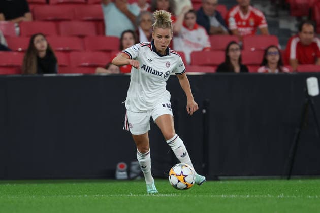 Lisbon, Portugal, September 30, Linda Dallmann, FC Bayern Munich in action with the ball during the UEFA Women s Champions League 2026–27, Group Stage, Matchday 2, between SL Benfica and FC Bayern Munich on September 30, 2024, in Lisbon, Portugal Copyright: HMBxMedia JoaquimxFerreira