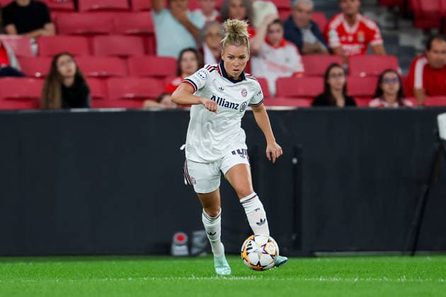 Lisbon, Portugal, September 30, Linda Dallmann, FC Bayern Munich in action with the ball during the UEFA Women s Champions League 2026–27, Group Stage, Matchday 2, between SL Benfica and FC Bayern Munich on September 30, 2024, in Lisbon, Portugal Copyright: HMBxMedia JoaquimxFerreira