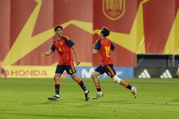 ESP U-20 Spain Mexico ð u009D—ßð u009D—µð u009D—¶ð u009D—®ð u009D— ð u009D—¼ ð u009D—£ð u009D—¶ð u009D˜ u0081ð u009D—®ð u009D—¿ð u009D—°ð u009D—µ of Spain scores a goal and celebrates during an international U-20 friendly match between Spain and Mexico played at the Cerro del Espino de Majadahonda Stadium in Madrid on September 30, 2026, in Spain Copyright: xAgenciaxLOFx