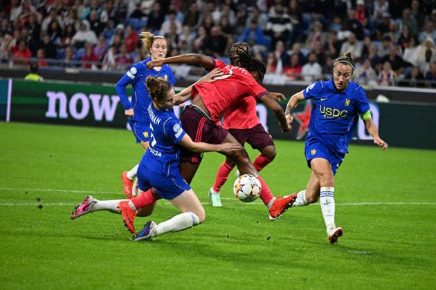 Football : OL Lyonnes women v Chelsea women - Women s champions league - 30 09 2026 Marie Antoinette KATOTO of OL Lyoinnes during the UEFA Champions league womens match between OL Lyonnes women and Chelsea women at Groupama Stadium Decines Charpieu Lyon on September 30, 2026 , France LYONFrance  Copyright: xMouradxAllilix