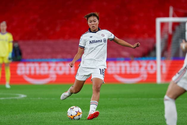 Lisbon, Portugal, September 30, Momoko Tanikawa: FC Bayern Munich in action, with the ball, during the UEFA Women s Champions League 2026–27, League Phase, Matchday 2, between SL Benfica and FC Bayern Munich on September 30, 2024, in Lisbon, Portugal Copyright: HMBxMedia JoaquimxFerreira
