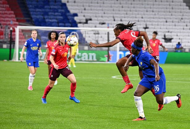 Football : OL Lyonnes women v Chelsea women - Women s champions league - 30 09 2026 Marie Antoinette KATOTO of OL Lyoinnes during the UEFA Champions league womens match between OL Lyonnes women and Chelsea women at Groupama Stadium Decines Charpieu Lyon on September 30, 2026 , France LYONFrance  Copyright: xMouradxAllilix