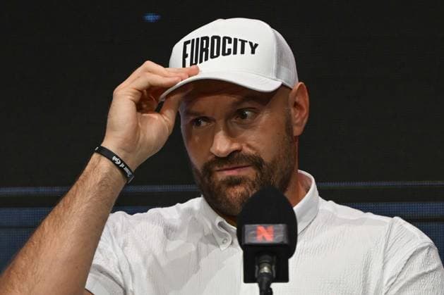 Tyson Fury and Anthony Joshua hold press conference, PK, Pressekonferenz in London before December clash LONDON, UK - SEPTEMBER 30: British heavyweight boxers Tyson Fury and Anthony Joshua (not seen) meet at a press conference ahead of their bout at Principality Stadium in Cardiff on December 11, 2026 held at British Airways ARC, Olympia in London, United Kingdom, September 30, 2026. Rasid Necati Aslim Anadolu London United Kingdom. Editorial use only. Please get in touch for any other usage.  Copyright: x2026xAnadoluxRasidxNecatixAslimx