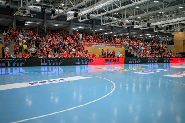 The Red Wall at Salza Halle, fans of Thueringer HC GER, Thueringer HC vs. HSG Blomberg Lippe, handball, DHB Cup, 2026–2027 season, 2nd round, Wednesday, 7:00 p.m., September 30, 2026, Thuringer HC vs. HSG Blomberg Lippe, handball, DHB Cup, 2026–2027 season, 2nd round, Wednesday, 7:00 p.m., September 30, 2026, Bad Langensalza Copyright: xMartinxHerbstx