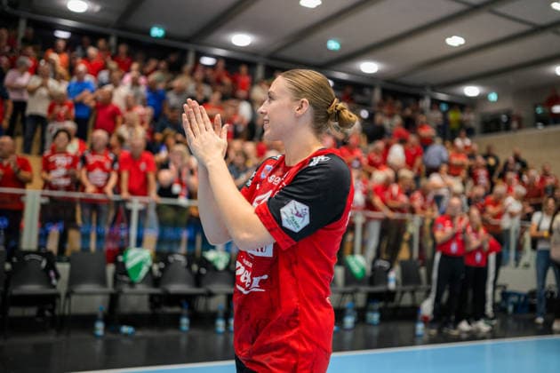 Jolina Huhnstock, Thuringer HC, 45 GER, Thuringer HC vs. HSG Blomberg Lippe, Handball, DHB Cup, 2026–2027 Season, 2nd Round, Wednesday, 7:00 p.m., September 30, 2026 GER, Thueringer HC vs. HSG Blomberg Lippe, Handball, DHB Cup, 2026–2027 Season, Round 2, Wednesday, 7:00 p.m., September 30, 2026, Bad Langensalza Copyright: xMartinxHerbstx