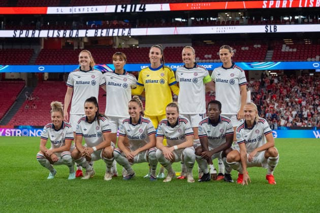 LISBON, PORTUGAL - SEPTEMBER 30: FC Bayern Munich starting XI during UWCL match between SL Benfica and FC Bayern Munich at Estádio da Luz on September 30, 2026 in Lisbon, Portugal. Copyright: xCatiaxSilvax Sportspressphoto_SPR243077