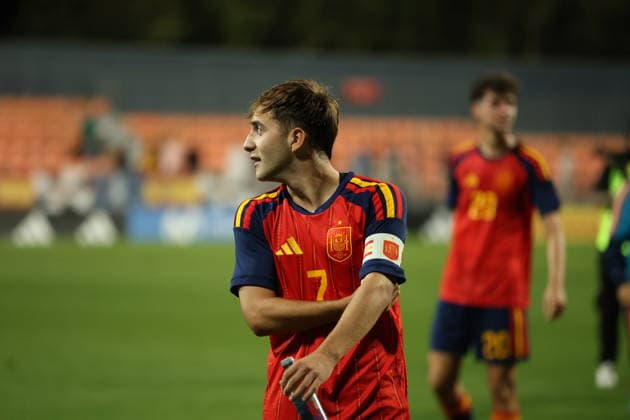ESP U-20 Spain vs. Mexico during an international U-20 friendly match between Spain and Mexico played at the Cerro del Espino de Majadahonda Stadium in Madrid on September 30, 2026, in Spain Copyright: xx