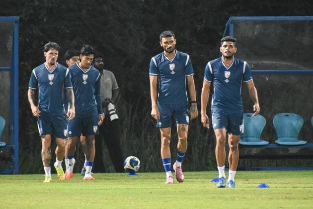 Indian Football Team Practice. Indian football team practices ahead of their International Friendly, Länderspiel, Nationalmannschaft against Brazil in Kolkata, India, on September 30, 2026. Kolkata India  Copyright: xDebarchanxChatterjeex originalFilename:chatterjee-notitle260930_npICl.jpg