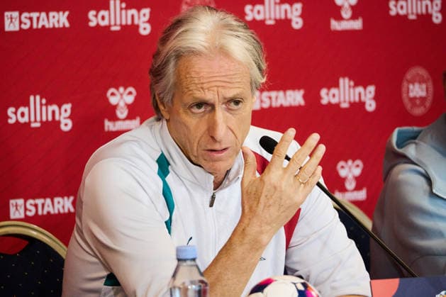 Portugal Training And press conference, PK, Pressekonferenz Jorge Jesus, head coach of Portugal, attends a press conference ahead of the UEFA Nations League 2026 27 Group A4 match against Denmark at Parken Stadium in Copenhagen, Denmark, on September 30, 2026. Copenhagen Denmark  Copyright: xKristianxTuxenxLadegaardxBergx originalFilename:berg-portugal260930_np76X.jpg