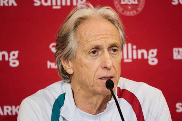 Portugal Training And press conference, PK, Pressekonferenz Jorge Jesus, head coach of Portugal, attends a press conference ahead of the UEFA Nations League 2026 27 Group A4 match against Denmark at Parken Stadium in Copenhagen, Denmark, on September 30, 2026. Copenhagen Denmark  Copyright: xKristianxTuxenxLadegaardxBergx originalFilename:berg-portugal260930_npkJ1.jpg