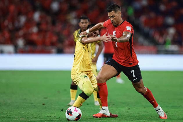 Brunei Darussalam v Hong Kong, China - FIFA ASEAN CUP Division 2 Group A Brunei Darussalam and 7 JUNINHO of Hong Kong, China compete during the FIFA ASEAN Cup 2026 Division 2 Group A match between Brunei Darussalam and Hong Kong, China at Kai Tak Stadium in Hong Kong, China, on September 30, 2026. Hong Kong China  Copyright: xZhichengxQinx originalFilename:qin-fifaasea260930_npcA0.jpg