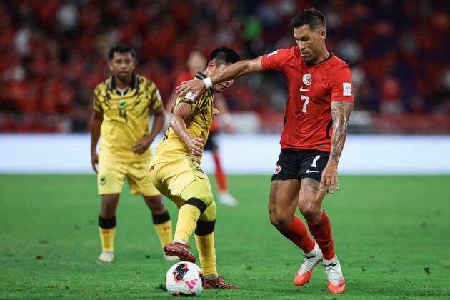 Brunei Darussalam v Hong Kong, China - FIFA ASEAN CUP Division 2 Group A Brunei Darussalam and 7 JUNINHO of Hong Kong, China compete during the FIFA ASEAN Cup 2026 Division 2 Group A match between Brunei Darussalam and Hong Kong, China at Kai Tak Stadium in Hong Kong, China, on September 30, 2026. Hong Kong China  Copyright: xZhichengxQinx originalFilename:qin-fifaasea260930_npNtF.jpg