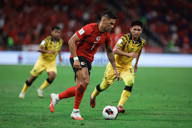 Brunei Darussalam v Hong Kong, China - FIFA ASEAN CUP Division 2 Group A Brunei Darussalam and 7 JUNINHO of Hong Kong, China compete during the FIFA ASEAN Cup 2026 Division 2 Group A match between Brunei Darussalam and Hong Kong, China at Kai Tak Stadium in Hong Kong, China, on September 30, 2026. Hong Kong China  Copyright: xZhichengxQinx originalFilename:qin-fifaasea260930_nprU9.jpg