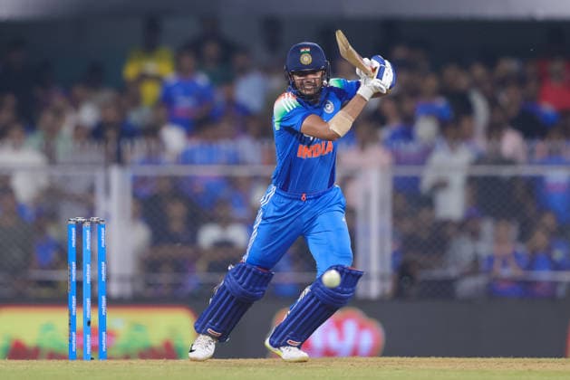 India v West Indies - ODI Series 2026 Shubman Gill, captain of India, plays during the second one day international (ODI) cricket match between India and West Indies at Barsapara Cricket Stadium in Guwahati, India, on September 30, 2026. Guwahati Assam India  Copyright: xShubhajitxRoyxKarmakarx originalFilename:roykarmakar-2ndodicr260930_nparj.jpg