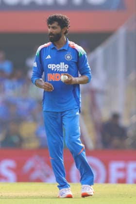India v West Indies - ODI Series 2026 Ravindra Jadeja of India during the second one day international (ODI) cricket match between India and West Indies at Barsapara Cricket Stadium in Guwahati, India, on September 30, 2026. Guwahati Assam India  Copyright: xShubhajitxRoyxKarmakarx originalFilename:roykarmakar-2ndodicr260930_npC3J.jpg