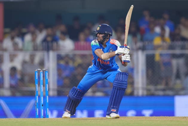 India v West Indies - ODI Series 2026 Shubman Gill, captain of India, hits a four during the second one day international (ODI) cricket match between India and West Indies at Barsapara Cricket Stadium in Guwahati, India, on September 30, 2026. Guwahati Assam India  Copyright: xShubhajitxRoyxKarmakarx originalFilename:roykarmakar-2ndodicr260930_npGXv.jpg