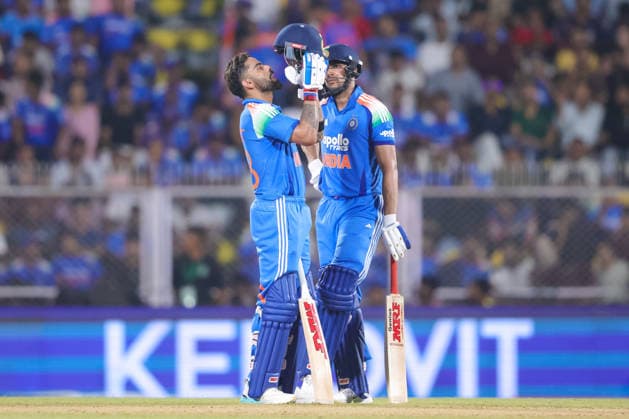 India v West Indies - ODI Series 2026 Virat Kohli and Shubman Gill, the captain of India, pose during the second one day international (ODI) cricket match between India and West Indies at Barsapara Cricket Stadium in Guwahati, India, on September 30, 2026. Guwahati Assam India  Copyright: xShubhajitxRoyxKarmakarx originalFilename:roykarmakar-2ndodicr260930_npI4Y.jpg