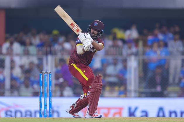 India v West Indies - ODI Series 2026 Amir Jangoo of the West Indies plays during the second one day international (ODI) cricket match between India and the West Indies at the Barsapara Cricket Stadium in Guwahati, India, on September 30, 2026. Guwahati Assam India  Copyright: xShubhajitxRoyxKarmakarx originalFilename:roykarmakar-2ndodicr260930_nprtB.jpg