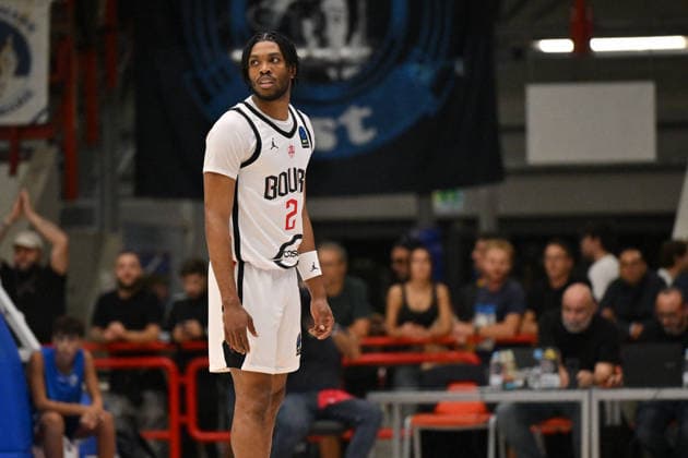 BASKETBALL - EuroCup - Napoli Basketball vs. Cosea JL Bourg-en-Bresse Photo by IPA ABACAPRESS.COM89158079 - Keith Jordan Jr. of Cosea JL Bourg-en-Bresse during the game against Napoli Basketball in the EuroCup basketball match between Napoli Basketball and Cosea JL Bourg-en-Bresse in Naples, Italy, on September 30, 2026 Naples Italy  Copyright: xIPAxSport ABACAx
