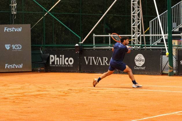RECORD DATE NOT STATED Andrade da Silva (Brazil) vs. Olivieri (Argentina) at the ATP, Tennis Herren Challenger Curitiba Curitiba (PR), 09 30 2026 - ATP Challenger Curitiba Andrade da Silva Olivieri - Tennis player Genaro Alberto Olivieri (ARG) against Lucas Andrade da Silva (BRA) for the ATP Challenger in Curitiba, at the Graciosa Country Club on the morning of Wednesday, September 30, 2026.(Foto: Edson De Souza Thenews2 imago images) SPO  Copyright: xEdsonxDexSouzax