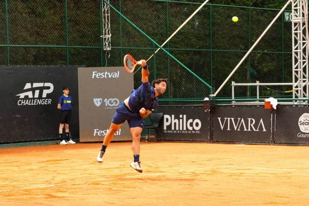 RECORD DATE NOT STATED Andrade da Silva (Brazil) vs. Olivieri (Argentina) at the ATP, Tennis Herren Challenger Curitiba Curitiba (PR), 09 30 2026 - ATP Challenger Curitiba Andrade da Silva Olivieri - Tennis player Genaro Alberto Olivieri (ARG) against Lucas Andrade da Silva (BRA) for the ATP Challenger in Curitiba, at the Graciosa Country Club on the morning of Wednesday, September 30, 2026.(Foto: Edson De Souza Thenews2 imago images) SPO  Copyright: xEdsonxDexSouzax