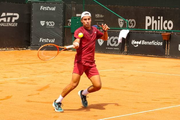 RECORD DATE NOT STATED Ribeiro (Brazil) vs. Sakamoto (Brazil) at the ATP, Tennis Herren Challenger Curitiba Curitiba (PR), 09 30 2026 - ATP Challenger Curitiba Ribeiro Sakamoto - Tennis player Eduardo Ribeiro against Pedro Sakamoto (BRA) for the ATP Challenger Curitiba tournament, at the Graciosa Country Club on the morning of Wednesday, September 30, 2026.(Foto: Edson De Souza Thenews2 imago images) SPO  Copyright: xEdsonxDexSouzax