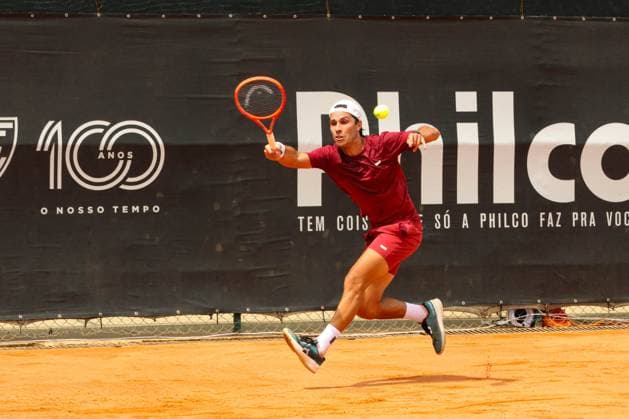 RECORD DATE NOT STATED Ribeiro (Brazil) vs. Sakamoto (Brazil) at the ATP, Tennis Herren Challenger Curitiba Curitiba (PR), 09 30 2026 - ATP Challenger Curitiba Ribeiro Sakamoto - Tennis player Eduardo Ribeiro against Pedro Sakamoto (BRA) for the ATP Challenger Curitiba tournament, at the Graciosa Country Club on the morning of Wednesday, September 30, 2026.(Foto: Edson De Souza Thenews2 imago images) SPO  Copyright: xEdsonxDexSouzax