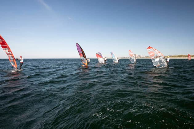PWA Citroën World Windsurfing Tour Sylt 2026 Day 5 Slalom Foil Men Sylt Westerland, September 30, 2026 Nico Prien Slalom Foil Men, Germany, GER 7 Scotty Stallman Slalom Foil Men, England, GBR 68 Noah Vinther Slalom Foil Men, Denmark, DEN 7777 PWA Citroën World Windsurfing Tour Sylt 2026 Day 5 Slalom Foil Men on September 30, 2026, off Brandenburger Beach, motorboat on Sylt, Westerland, Germany Copyright: xBEAUTIFULxSPORTS AndreasxDickx