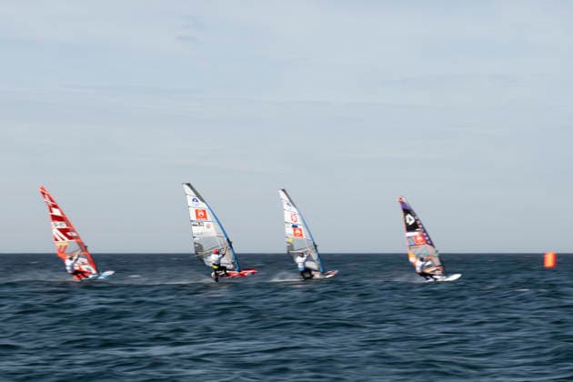 PWA Citroën World Windsurfing Tour Sylt 2026 Day 5 Slalom Foil Men Sylt Westerland, September 30, 2026 Pierre Mortefon Slalom Foil Men, France, F 14 PWA Citroën World Windsurfing Tour Sylt 2026 Day 5 Slalom Foil Men on September 30, 2026, off Brandenburger Beach, motorboat on Sylt, Westerland, Germany Copyright: xBEAUTIFULxSPORTS AndreasxDickx