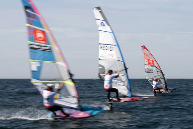 PWA Citroën World Windsurfing Tour Sylt 2026 Day 5 Slalom Foil Men Sylt Westerland, September 30, 2026 William Huppert Slalom Foil Men, FRA330 PWA Citroën World Windsurfing Tour Sylt 2026 Day 5 Slalom Foil Men on September 30, 2026, off Brandenburger Beach, motorboat on Sylt, Westerland, Germany Copyright: xBEAUTIFULxSPORTS AndreasxDickx