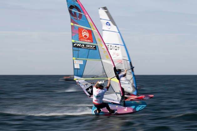 PWA Citroën World Windsurfing Tour Sylt 2026 Day 5 Slalom Foil Men Sylt Westerland, September 30, 2026 Alexis Mathis Slalom Foil Men, France, FRA 997 PWA Citroën World Windsurfing Tour Sylt 2026 Day 5 Slalom Foil Men on September 30, 2026, off Brandenburger Beach, motorboat on Sylt, Westerland, Germany Copyright: xBEAUTIFULxSPORTS AndreasxDickx