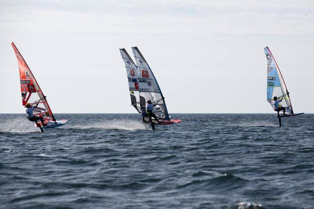 PWA Citroën World Windsurfing Tour Sylt 2026 Day 5 Slalom Foil Men Sylt Westerland, September 30, 2026 Amado Vrieswijk Slalom Foil Men and Freestyle Men, Bonaire, NB 20 Pierre Mortefon Slalom Foil Men, France, F 14 PWA Citroën World Windsurfing Tour Sylt 2026 Day 5 Slalom Foil Men on September 30, 2026, off Brandenburger Beach, motorboat on Sylt, Westerland, Germany Copyright: xBEAUTIFULxSPORTS AndreasxDickx